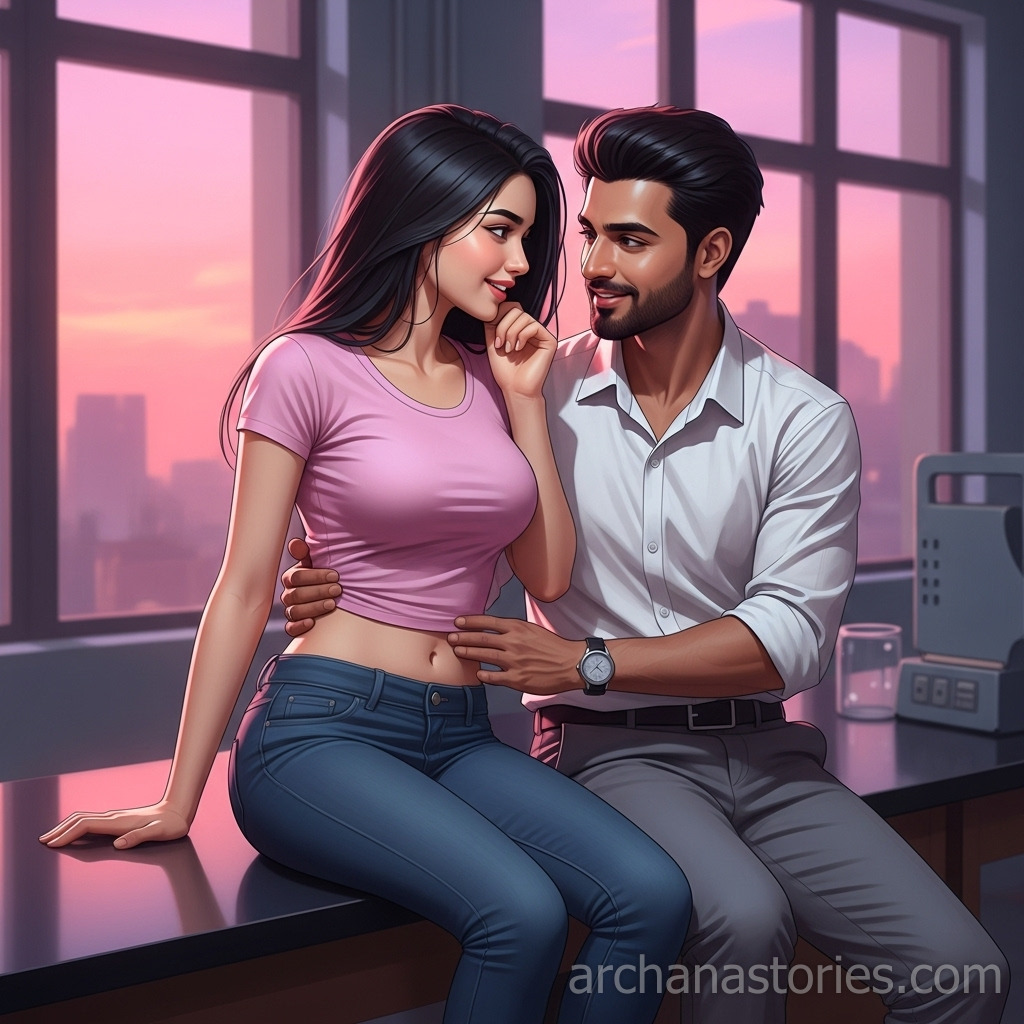 Archana and Suresh Sir's intimacy on lab desk