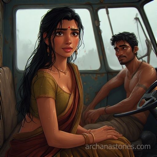 Archana's Erotic Night with the Lorry Cleaner